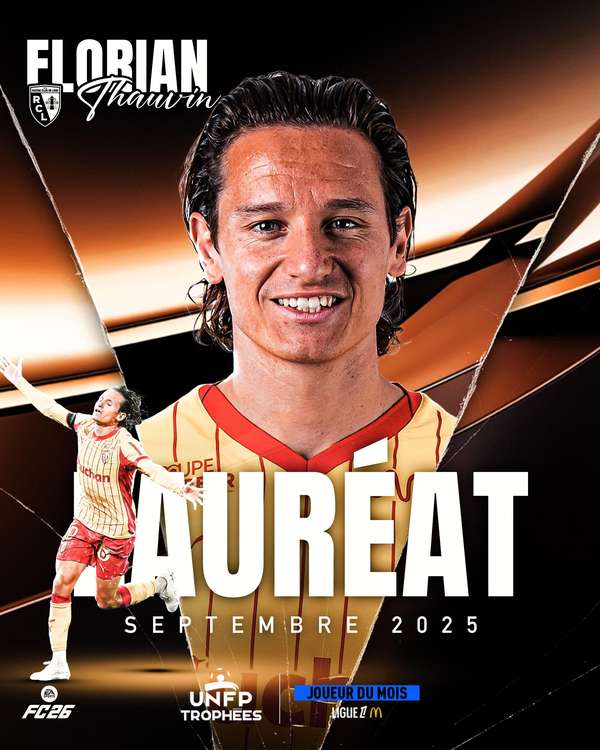 托万强势回归！朗斯核心荣膺法甲月度最佳